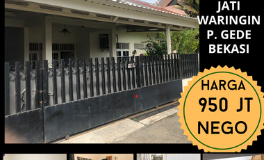 DIJUAL RUMAH LUAS SIAP HUNI JATI WARINGIN PONDOK GEDE BEKASI