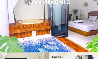 villa privat pool ,privat jacuzzi air hangat buat stay cation  hanimun