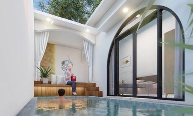 villa privat pool ,privat jacuzzi air hangat buat stay cation  hanimun