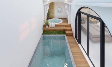 villa privat pool ,privat jacuzzi air hangat buat stay cation  hanimun