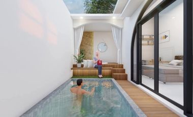 villa privat pool ,privat jacuzzi air hangat buat stay cation  hanimun