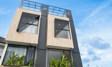 Jual Cepat 1,2M Rumah Cluster 4 Lantai Rooftop siap huni akses mobil