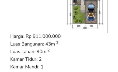 Rumah Baru 1 Lantai Dalam Cluster di Segara City Bekasi (e0026sw)