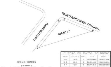 Terreno en renta en fraccionamiento de Rinconada colonial.
