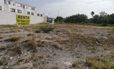 Terreno en renta en fraccionamiento de Rinconada colonial.