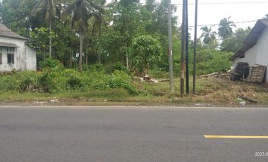 Dijual tanah pinggir jalan nasional dekat gerbang pintu tol Panimbang