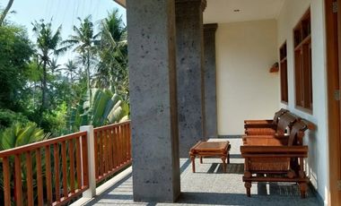 Nego, Villa view jungle dan sawah di Gianyar, Halaman luas