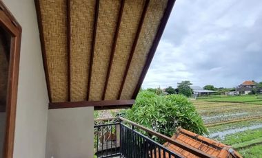 Rumah Murah 2 lantai di ubud view hamparan sawah dan gunung