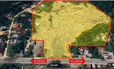 TANAH LANGSA STRATEGIS PINGGIR JALAN RAYA MEDAN-ACEH