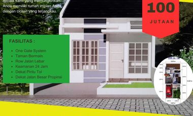 Rumah kavling baru luas 96 m2 harga 300 jutaan di Gempol, Pasuruan