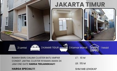 BATU AMPAR CONDET RUMAH BARU READY UNIT DALAM CLUSTER SISA 1 UNIT 328