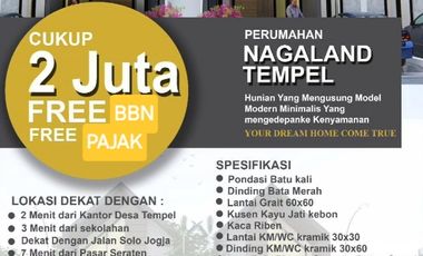 Jual Rumah Baru 260 Juta Scandinavia Type 36/60 Tempel - Gatak