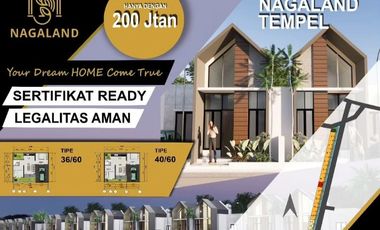 Jual Rumah Baru 260 Juta Scandinavia Type 36/60 Tempel - Gatak