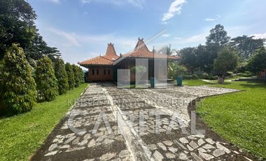 Rumah Villa Javanesse Style dengan Kebun nan Luas di Purwakarta
