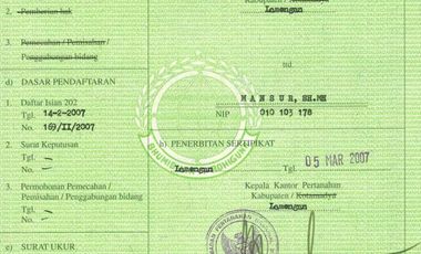 Dijual Tanah disamping / nempel  rumah sakit besar di kota babat