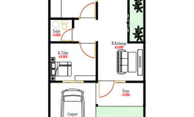 Rumah Premium Komersil Bergaransi 2 Menit dr Alun-Alun Lamongan