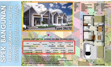 Grand Delima Ciomas di Bogor, 15 menit dari PGM Mall