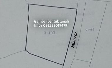 Sangat murah tanah pinggir jalan cor row 6 meter