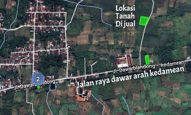 Sangat murah tanah pinggir jalan cor row 6 meter