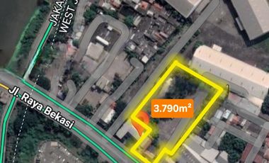 Sewa Kavling Ujung Menteng 3.790m² Jl Raya Bekasi KM 26 Cakung
