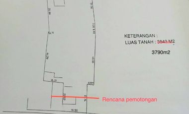 Sewa Kavling Ujung Menteng 3.790m² Jl Raya Bekasi KM 26 Cakung