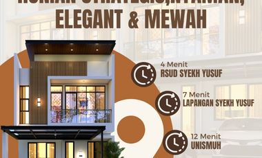 Rumah Modern 2 Lt dekat RSUD Syekh Yusuf/Balai Pelatihan Batangkaluku