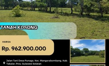 Tanah dijual di Cilallang, Mappakasunggu, Takalar, Pallantikang, Sulawesi Selatan