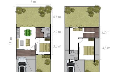 Dijual Cash/Kredit Townhouse Mewah  Lokasi anti Macet dan anti banjir