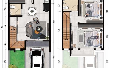 Rumah Minimalis Modern 3 Kamar Tidur, Paling Murah seBEKASI