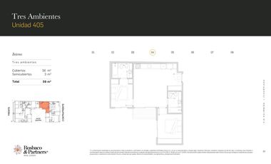 Departamento 3 ambientes interno en venta - Villa Urquiza