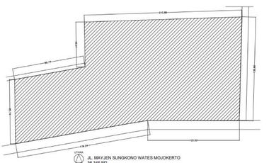 Lahan Strategis Nol Jalan Raya dekat Tol Mertex Mojokerto kota