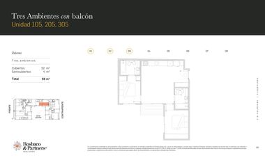 Departamento 3 ambientes interno en venta - Villa Urquiza