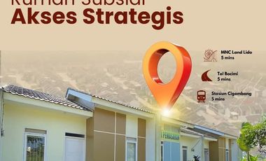 Rumah subsidi pemerintah di bogor cicilan 1,2 flat