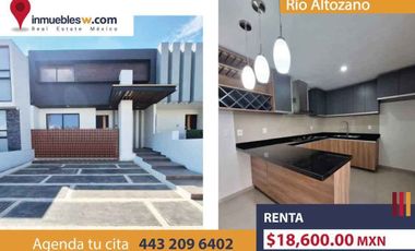 CASA EN RENTA EN RIO ALTOZANO, MORELIA