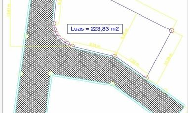 Kavling Hook luas 223 m² di Pesona Anggrek Harapan Jaya Bekasi