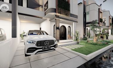 DEKAT RTH, RUMAH 2 LANTAI CANTIK TIPE MODERN DI KLATEN KOTA