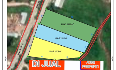 Tanah dijual di Air Hitam, Samarinda Ulu, Samarinda, Kalimantan Timur