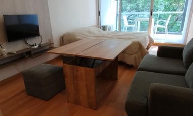 MONOAMBIENTE AMOBLADO en PALERMO con BALCON y PILETA