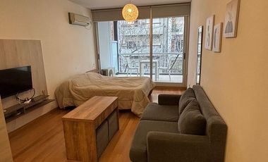 MONOAMBIENTE AMOBLADO en PALERMO con BALCON y PILETA