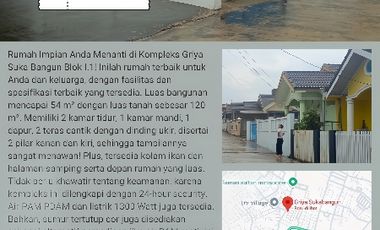 jual rumah murah di sukabangun sukarami