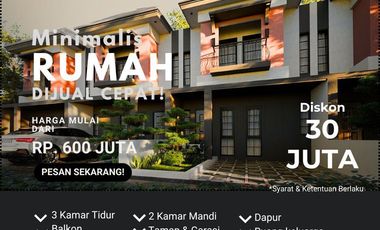 Diskon 30juta,rumah minimalis 2 lantai cileunyi bandung