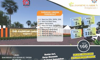 Rumah Subsidi Murah Tempuran Magelang hanya 2jt angsuran 1jt