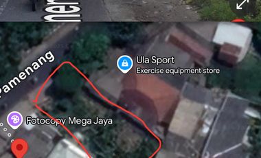 Lahan SHM 205m² di Pinggir Jalan Pamenang – Depan Kantor Camat Ngasem,