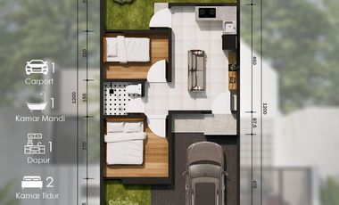 Rumah dijatihandap terlaris city view harga 400 jutaan free desain