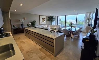 Punta del Mar, Puerto Cancún, Departamento amueblado en renta, 2 recámaras