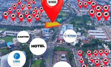 MAXIM SQUARE RUKO 3LANTAI TERHUBUNG SOHO OFFICE & PASAR MODERN! 3MAN PRIME LOCATION