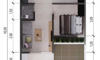 Rumah akses terdekat ke Kota Bogor. 3 Juta All in.