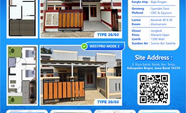 Promo Rumah Murah Mewah Anti Banjir Tanpa Bi Checking