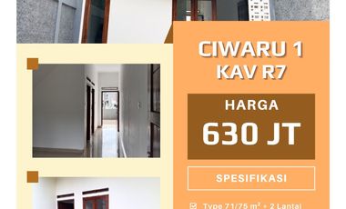 RUMAH DUA LANTAI PAKAI SUMUR BOR, cuma 630 jt