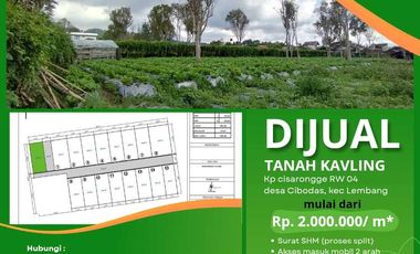 DIJUAL TANAH KAVLING EXCLUSIVE & STRATEGIS DI CIBODAS, LEMBANG, KBB